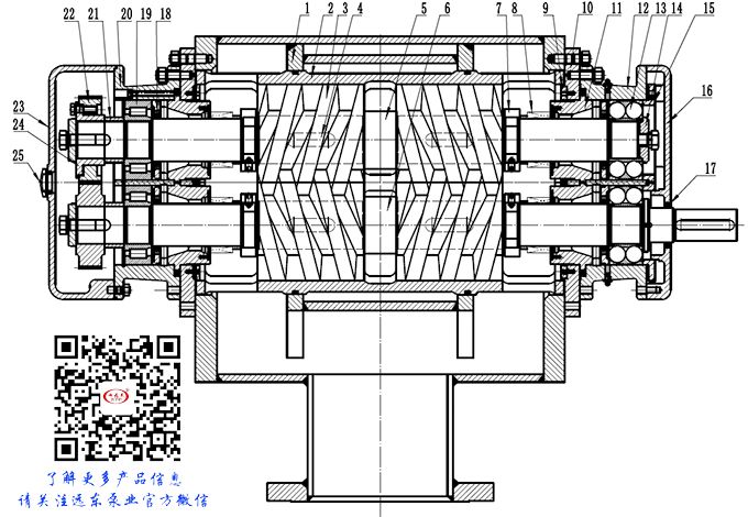 雙(shuāng)螺杆泵結(jié)構圖